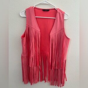 Hot Pink Vest with Frills